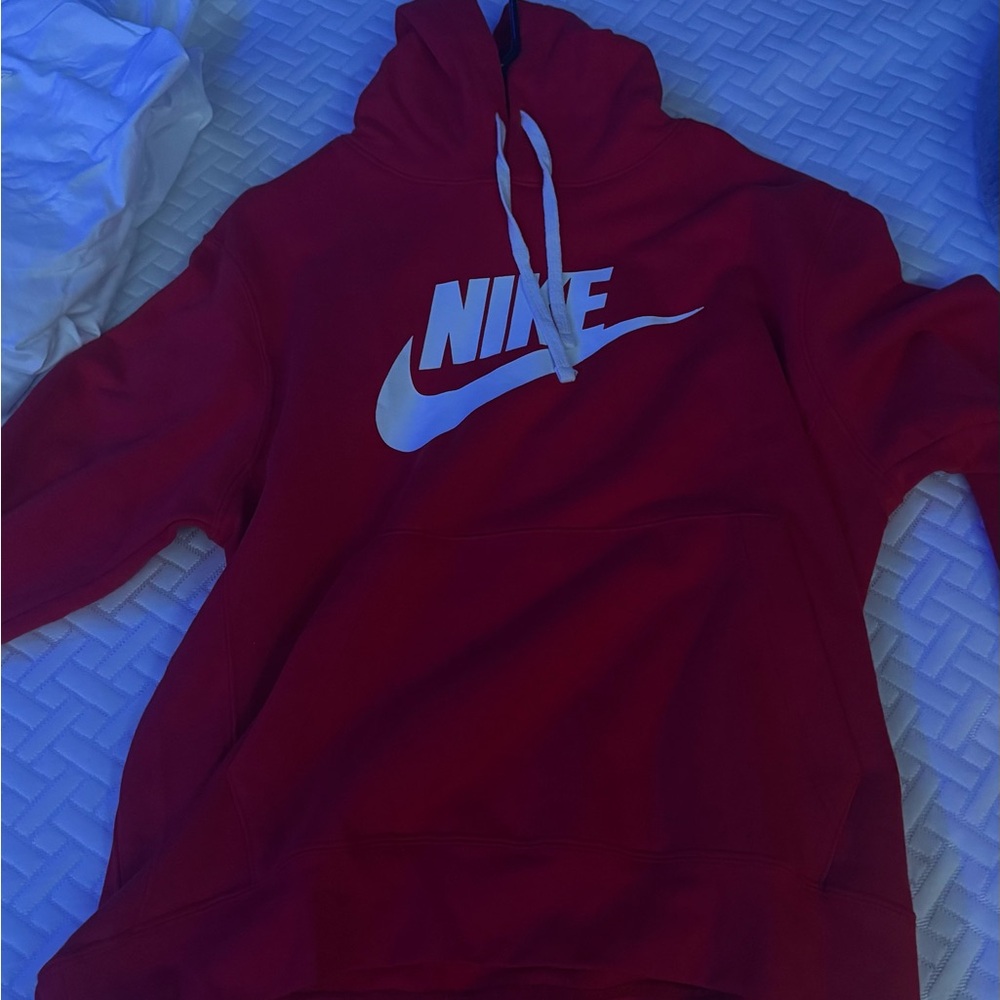Nike Crimson Sweatshirt with White Accents